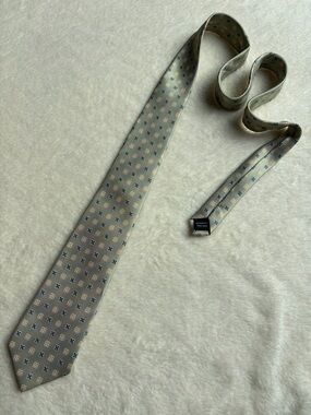 Jacob Alexander Men's Geometric Gray Gold Black Tie Woven Classic 100% Polyester
